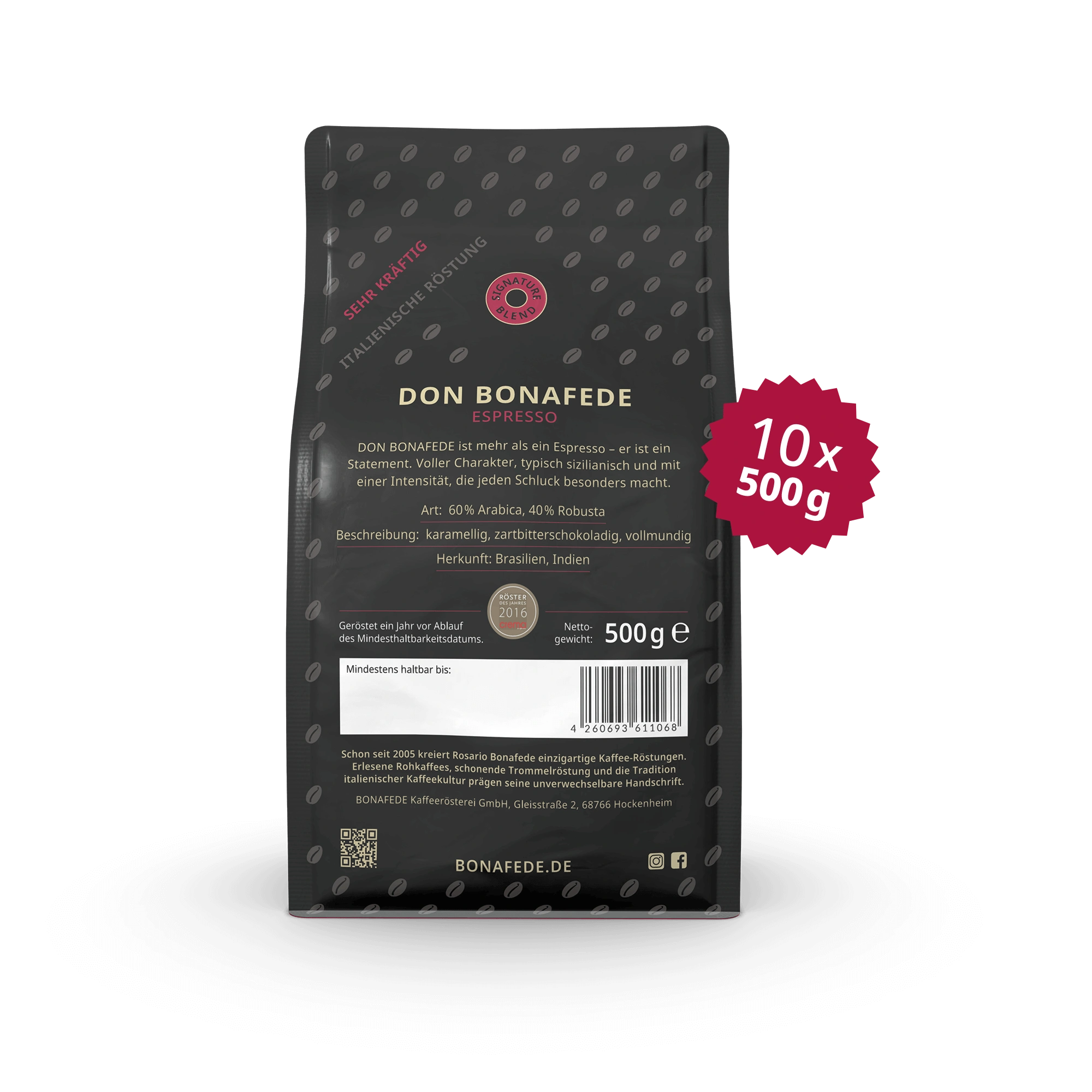 VPE DON BONAFEDE, Espresso 10 x 500 g