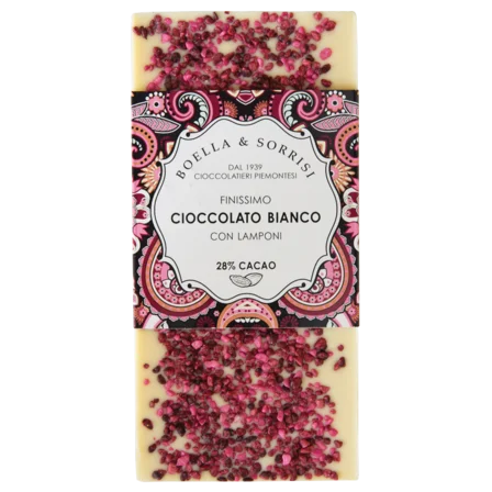 Boella + Sorrisi Cioccolato bianco al gusto lampone