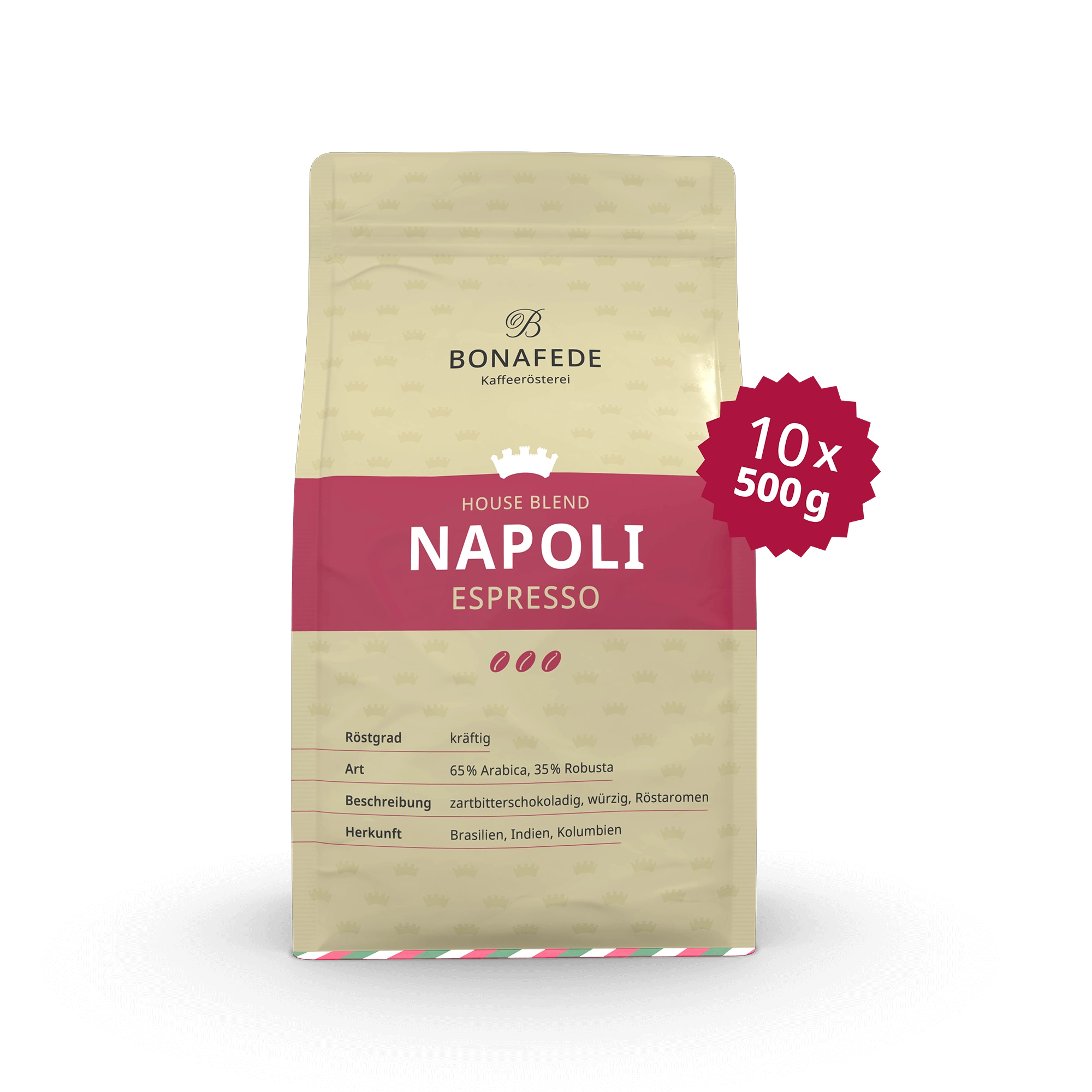VPE NAPOLI, Espresso 10 x 500 g