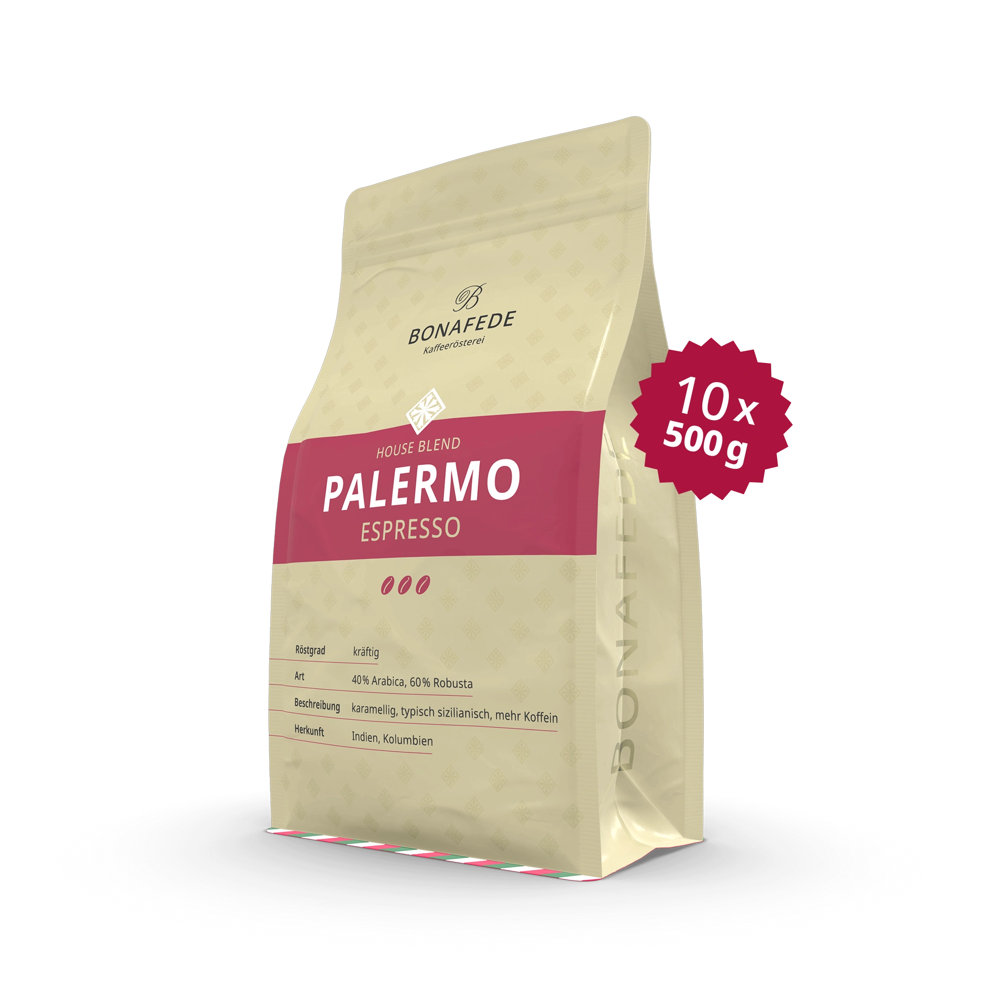 VPE PALERMO, Espresso 10 x 500 g