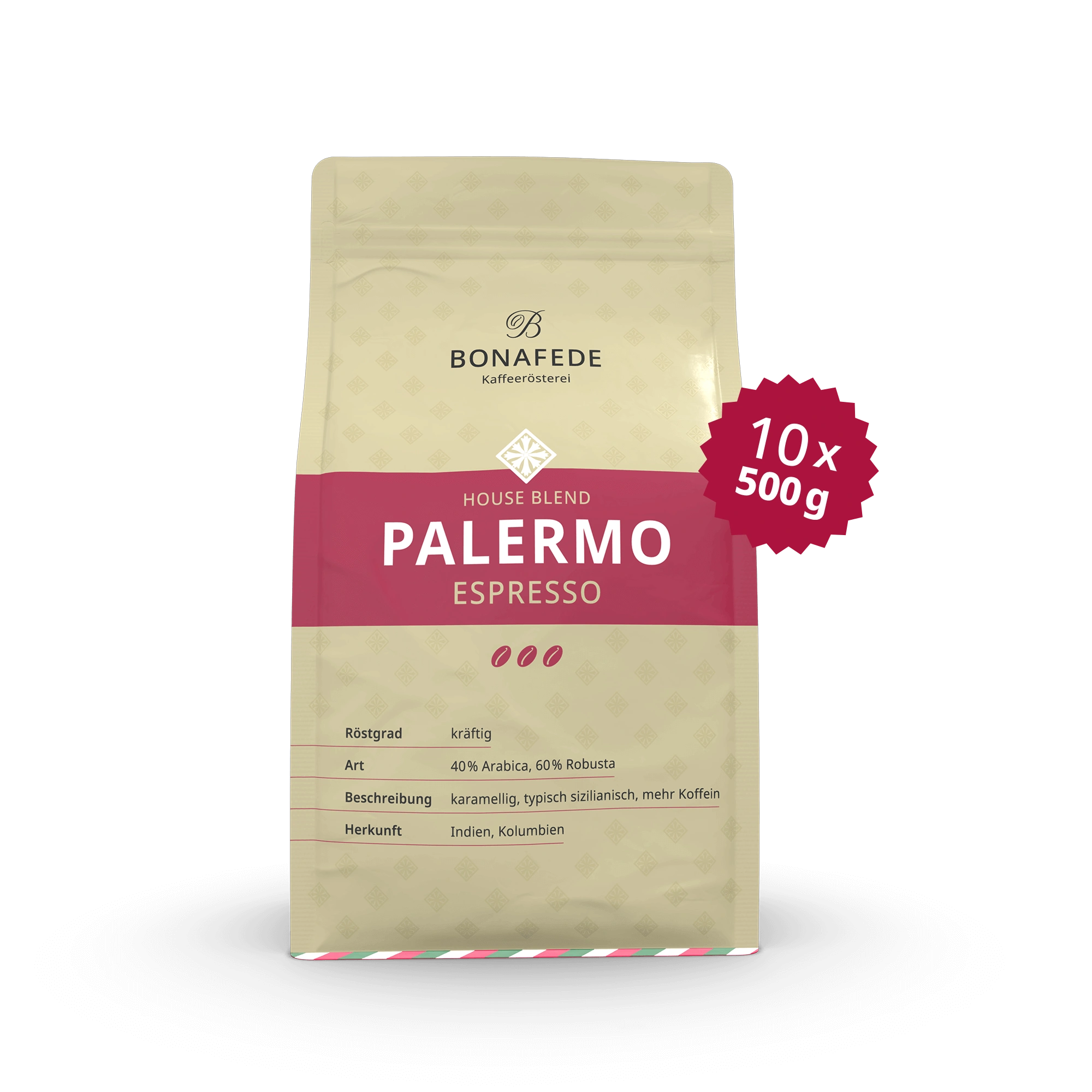 VPE PALERMO, Espresso 10 x 500 g