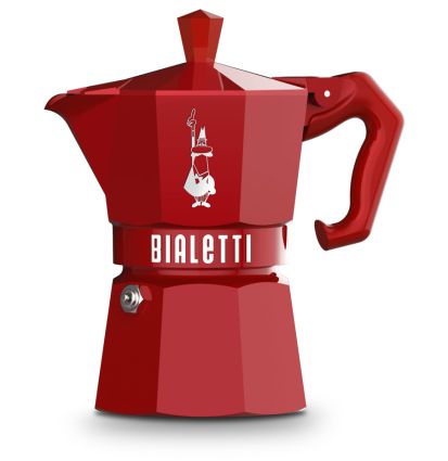 Bialetti Moka Express Exclusive Rot - 6 Tassen