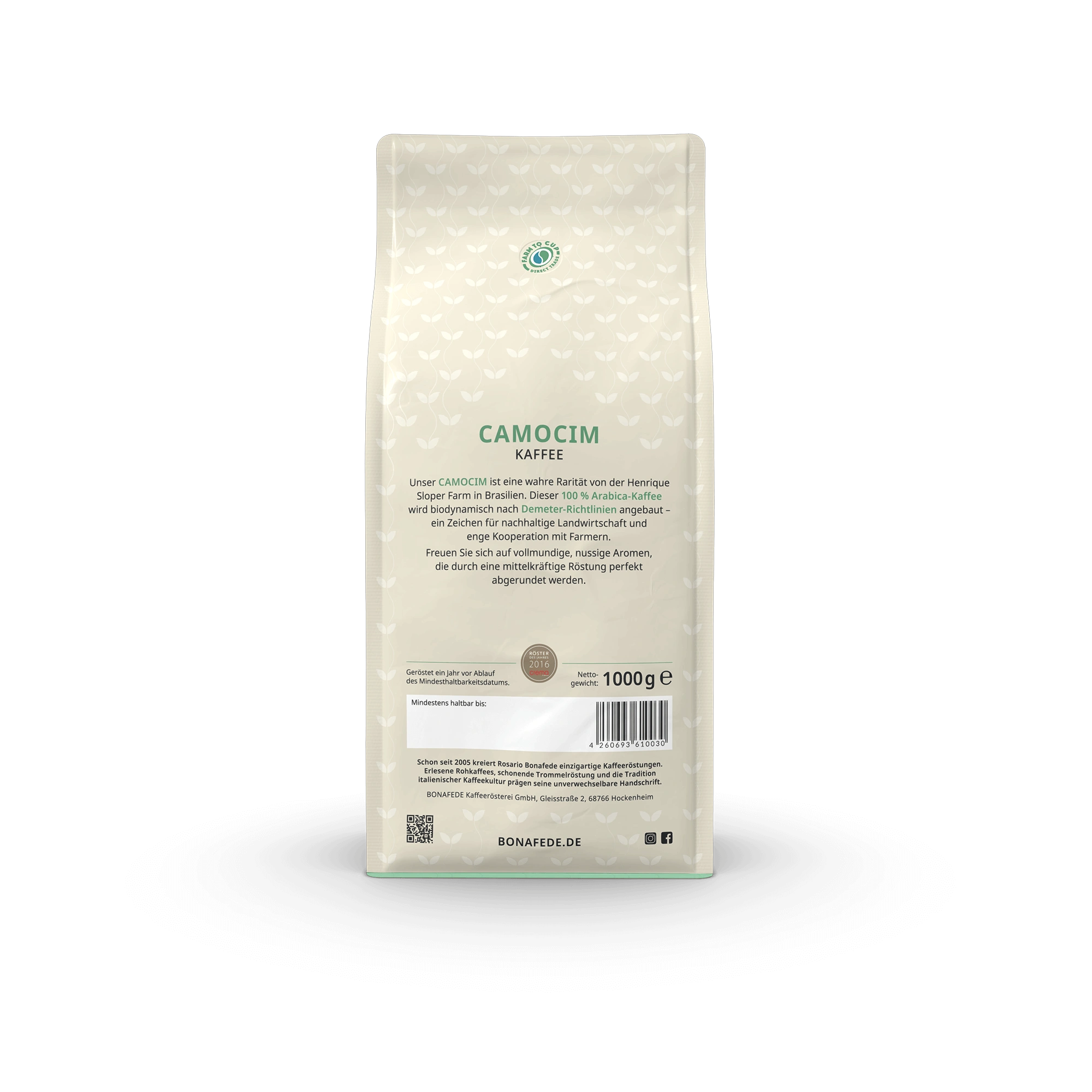 Demeter CAMOCIM Bio, Kaffee