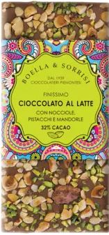 Vollmilchschokolade mit Nussmischung und Mandeln