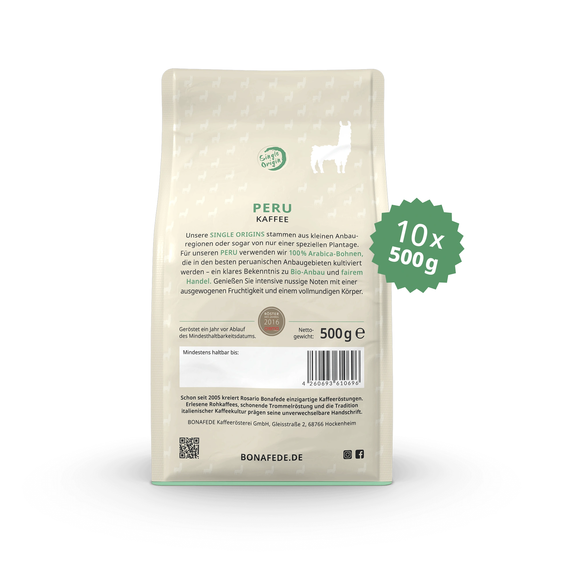 VPE PERU Bio + Fair, Kaffee 10 x 500 g