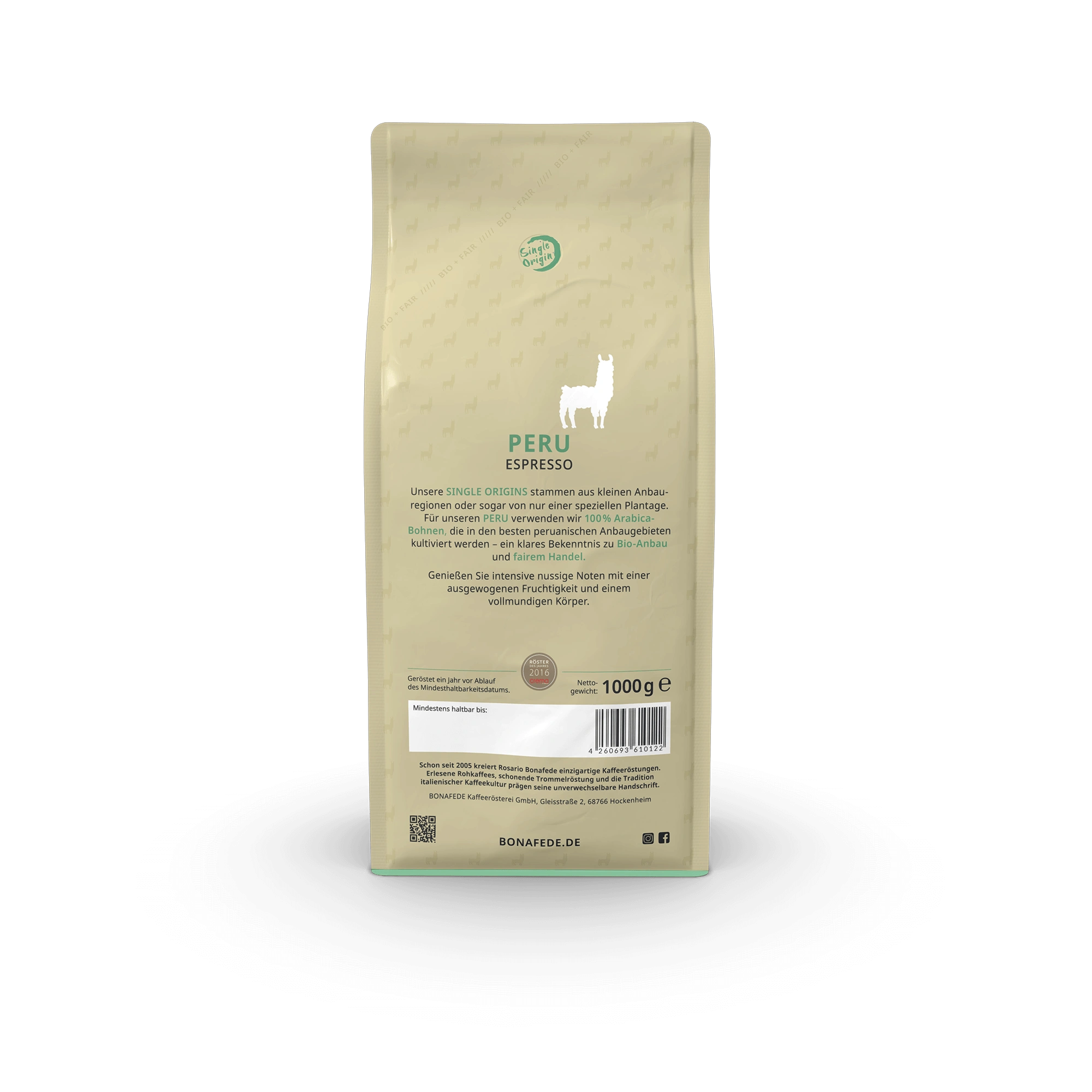 PERU Bio + Fair, Espresso